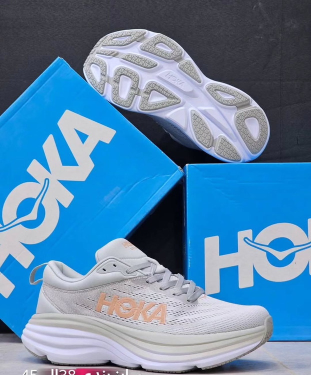 کتونی هوکا باندی ۸ ساخت ویتنام سایز ۳۸ تا ۴۵ فروش بصورت عمده و تک.مخصوص پیاده رویی و رانینگ hoka bandi 8 vietnam