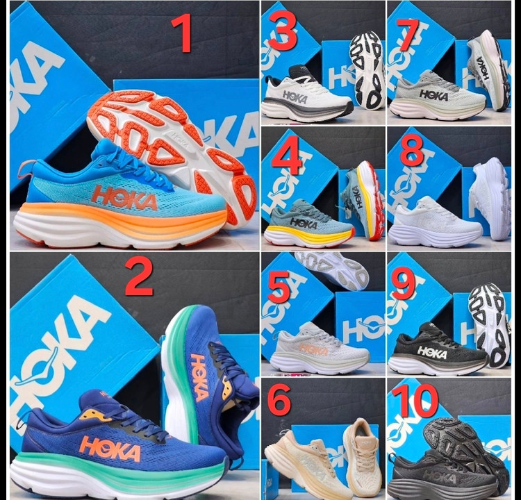 کتونی هوکا باندی ۸ ساخت ویتنام سایز ۳۸ تا ۴۵ فروش بصورت عمده و تک.مخصوص پیاده رویی و رانینگ hoka bandi 8 vietnam