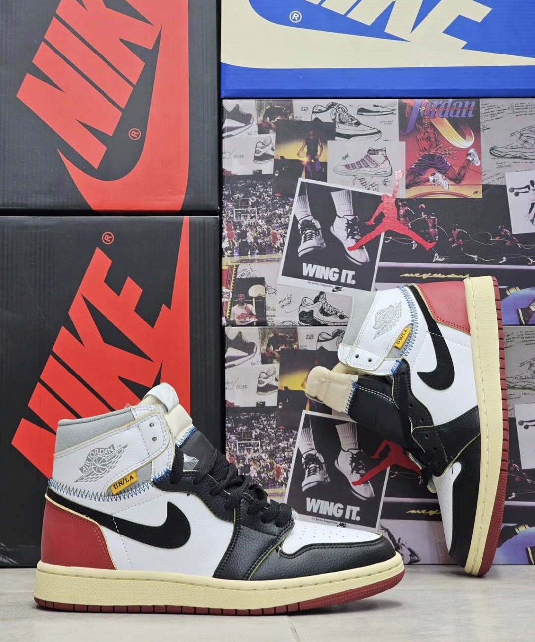 کتونی نایک جردن Nike jordan vietnamساخت ویتنام سایز 40 تا 45 فروش تکی وعمده