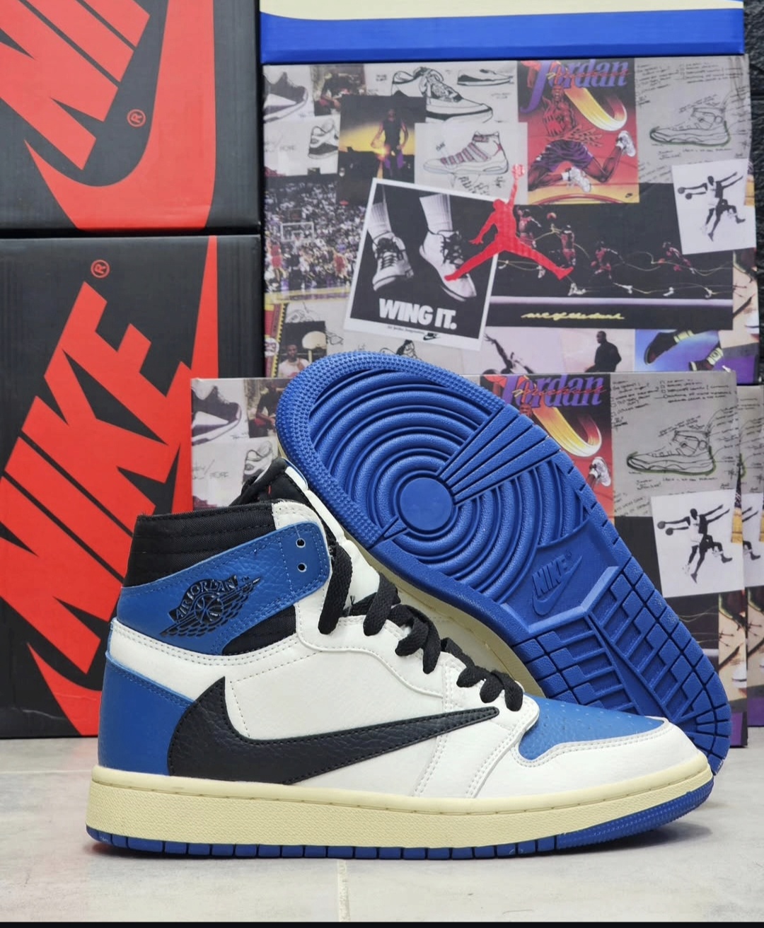 کتونی نایک جردن Nike jordan vietnamساخت ویتنام سایز 40 تا 45 فروش تکی وعمده