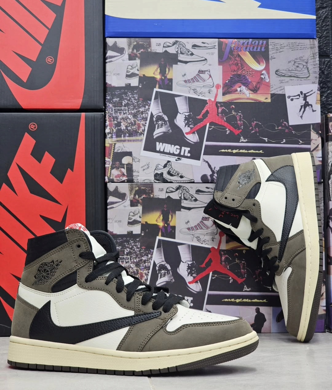 کتونی نایک جردن Nike jordan vietnamساخت ویتنام سایز 40 تا 45 فروش تکی وعمده