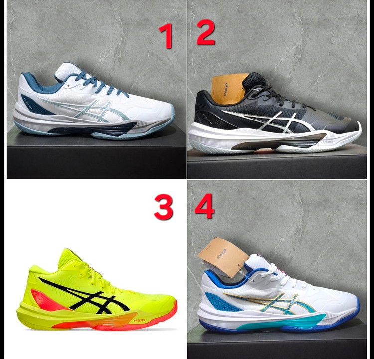 کتونی سالنی اسیکس مدل اسکای الیت asics sky elite mt3 / ساخت ویتنام/بالا ترین کیفیت بازار/ سایز۴۰ الی ۴۵/فروش تکی و عمده