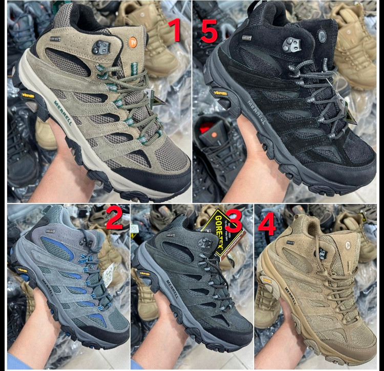 بوت مرل گورتکس /سایز ۴۰ الی ۴۵ / زیره ویبرام / Merrell Moab 3 Mid GTX