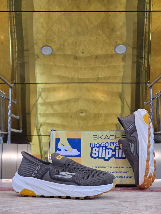 کتونی اسکیچرز پیاده رویی بدون بند مسترکوالیتی /سایز 40 تا 45/Skechers Max Cushioning/ساخت ویتنام/فروش عمده و تک/ ضمامت کیفیت کالا