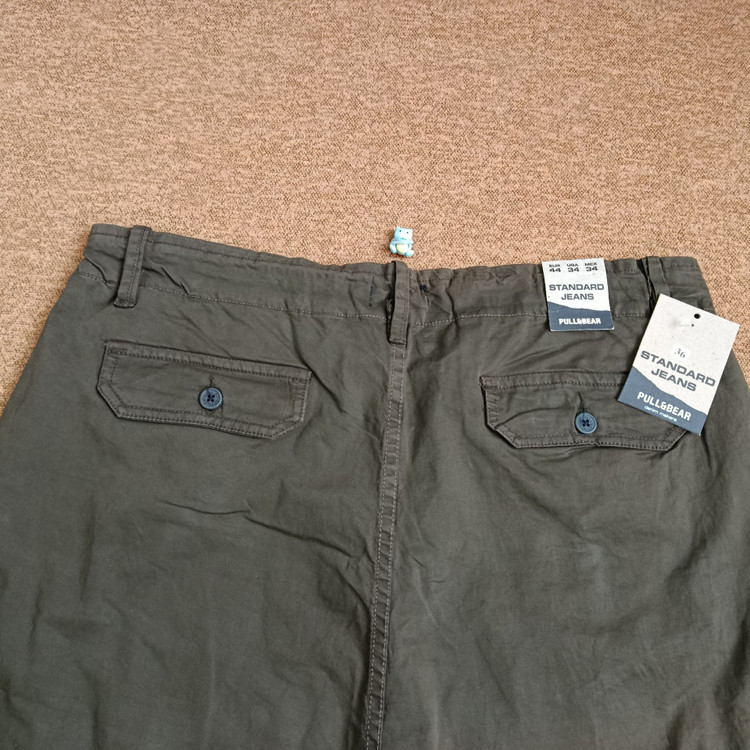 شلوار کتان شش جیب PULL&BEAR مدل راسته آزاد/ قد 105 / | سایز 42 ۴۴ ۴۶ ۴۸ ۵۰ ۵۲
