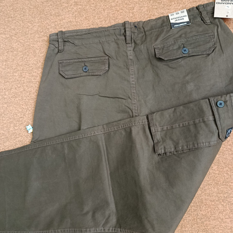 شلوار کتان شش جیب PULL&BEAR مدل راسته آزاد/ قد 105 / | سایز 42 ۴۴ ۴۶ ۴۸ ۵۰ ۵۲