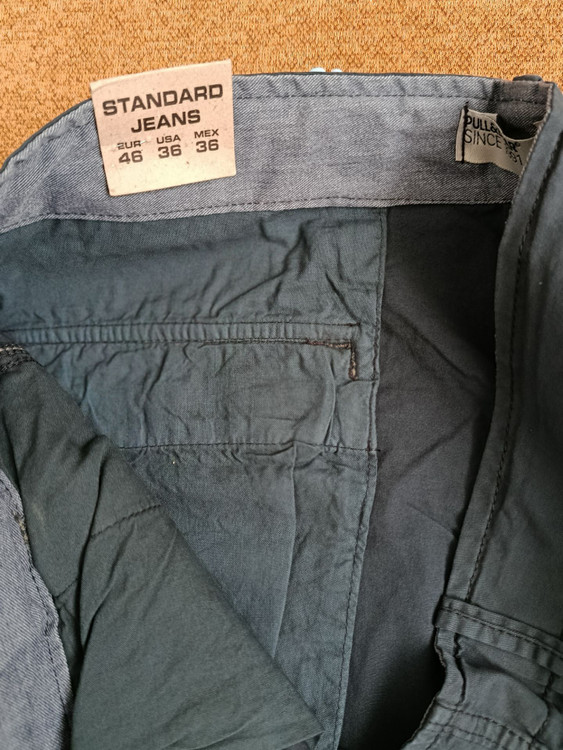 شلوار کتان شش جیب مردانه PULL&BEAR مدل راسته آزاد/ قد 105 / | سایز 42 تا 52 /