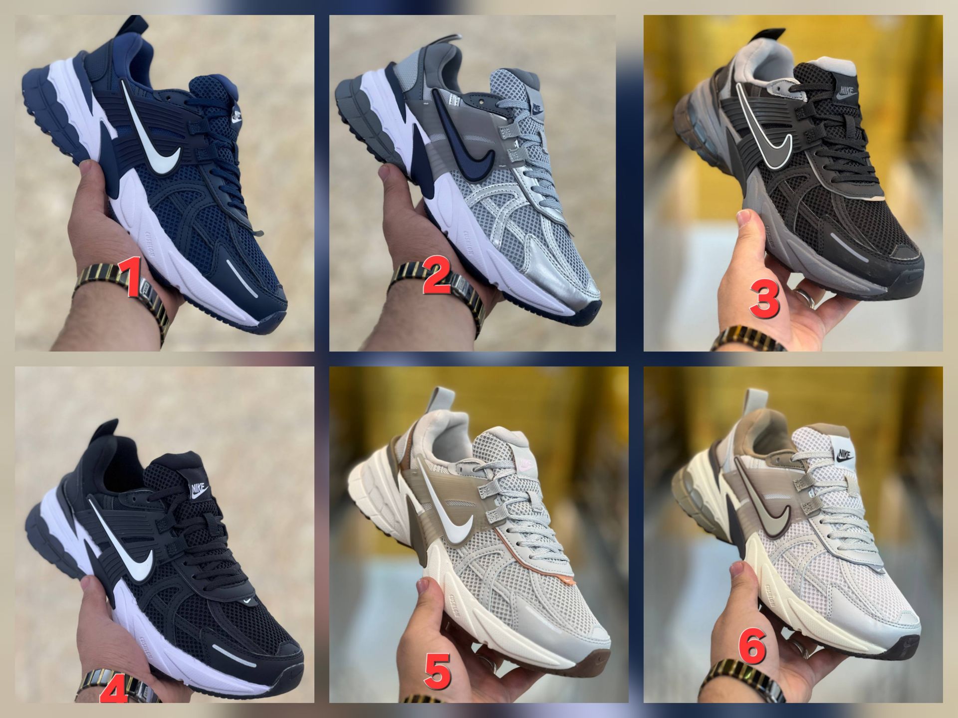 کتونی ویتنامی نایک کشلون وی تو کی |ساخت ویتنام | باجعبه Nike V2k Run سایز بندی کامل 40_41_42_43_44_45