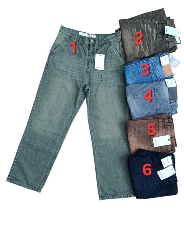 شلوار جین مام بگ پول اند بیر Pull&Bear | فیت آزاد، قد 110، استایل ترندی و راحت