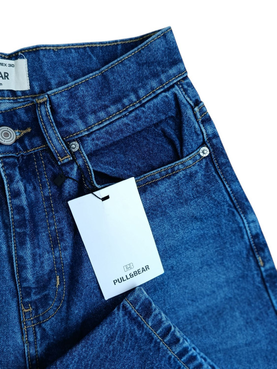 شلوار اورجینال جین مام بگ پول اند بیر Pull&Bear | فیت آزاد، قد 110،سایز ۴۰ ۴۲ ۴۴ ۴۶ ۴۸ استایل ترندی و راحت/ضمانت کیفیت کالا