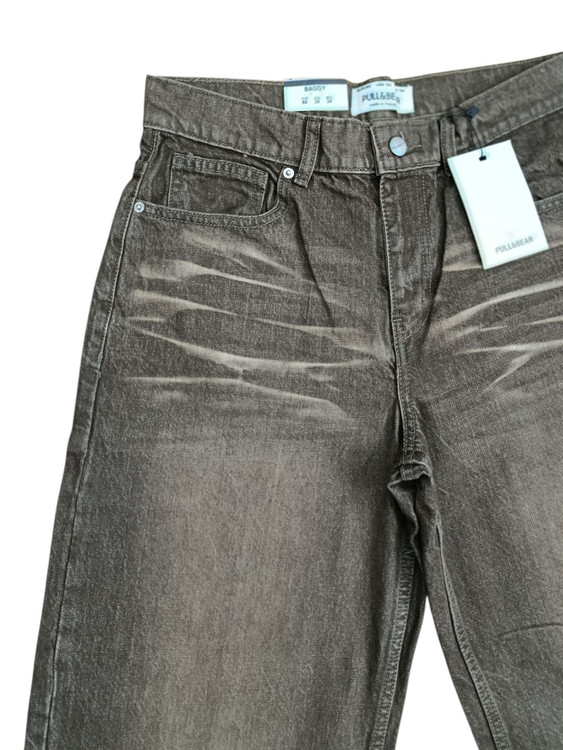 شلوار اورجینال جین مام بگ پول اند بیر Pull&Bear | فیت آزاد، قد 110، استایل ترندی و راحت/ضمانت کیفیت کالا