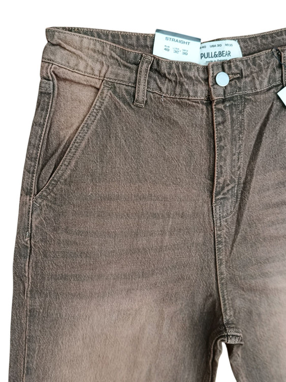 خرید شلواراورجینال جین مام بگ پول اند بیر Pull&Bear | فیت آزاد، قد 110، سایز ۴۰ ۴۲ ۴۴ ۴۶ ۴۸ استایل ترندی و راحت/فروش تکی و عمده
