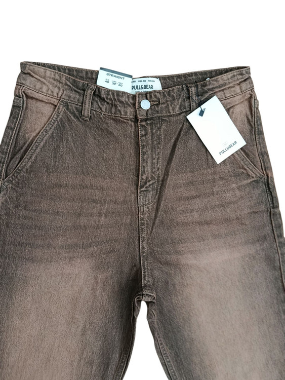 شلوار جین مام بگ پول اند بیر Pull&Bear | فیت آزاد، قد 110، استایل ترندی و راحت