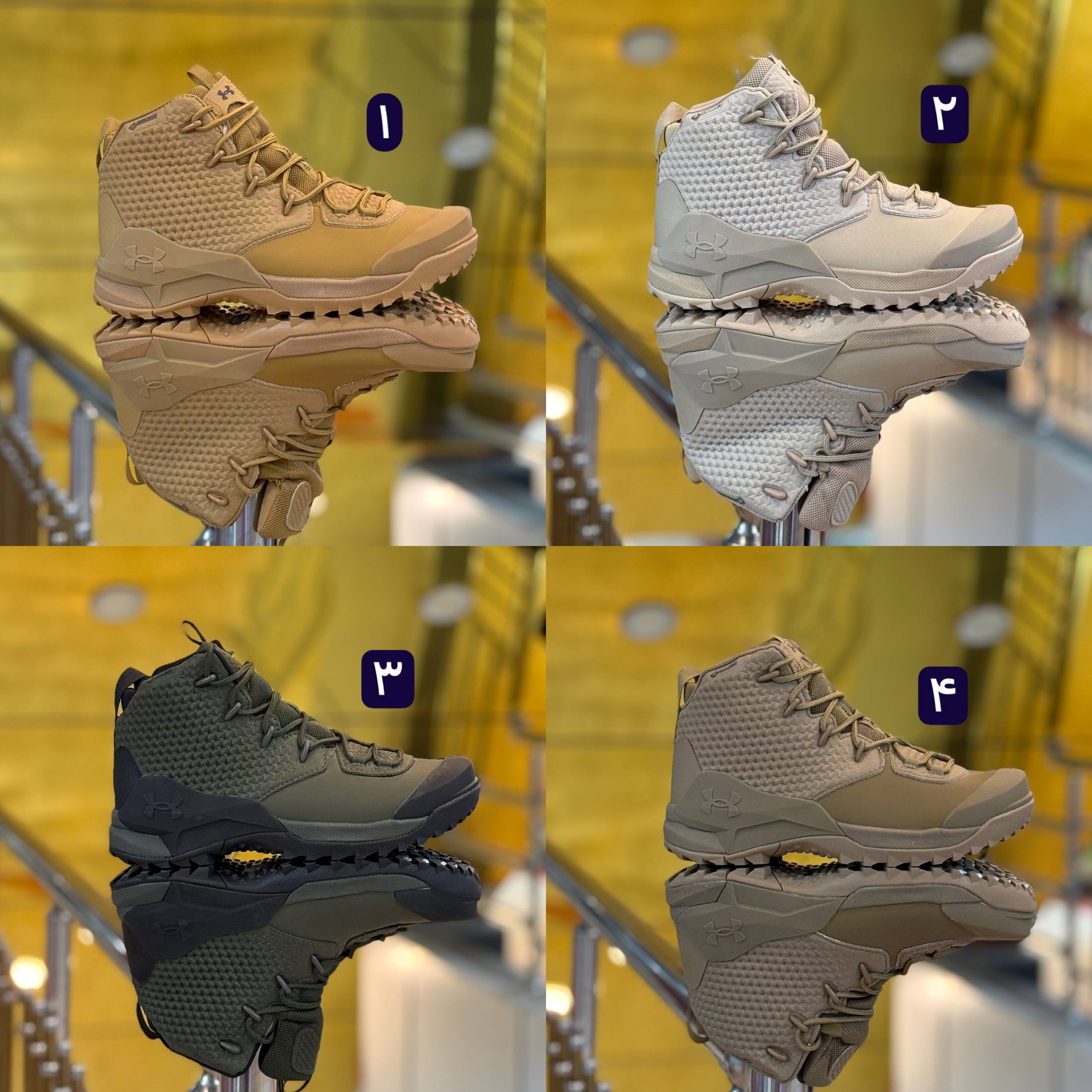 بوت آندرارمور Under Armour مسترکوالیتی درجه ۱/سایز 40 ۴۱ ۴۲ ۴۳ ۴۴ ۴۵/ساخت ویتنام /ضمانت اصالت کالا/فروش تکی و عمده