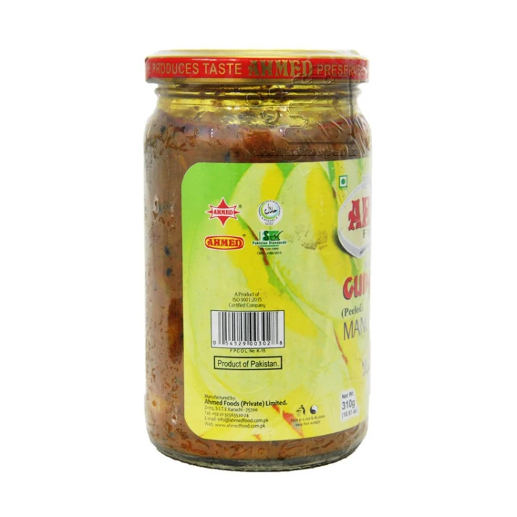 ترشی انبه ماسالا شیشه ای ۳۱۰ گرمی Mango masalaفروش تکی و عمده/ضمانت کیفیت