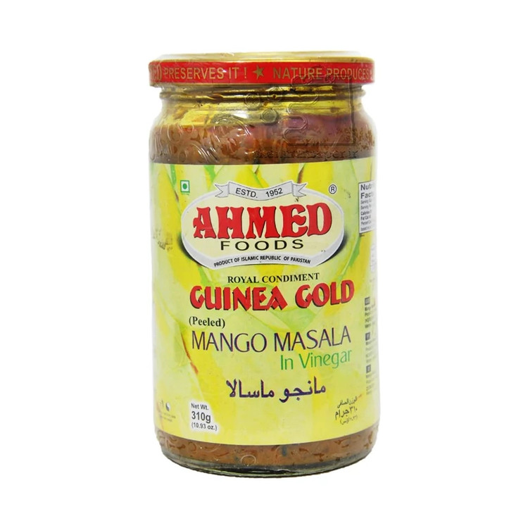 ترشی انبه ماسالا شیشه ای ۳۱۰ گرمی Mango masalaفروش تکی و عمده/ضمانت کیفیت