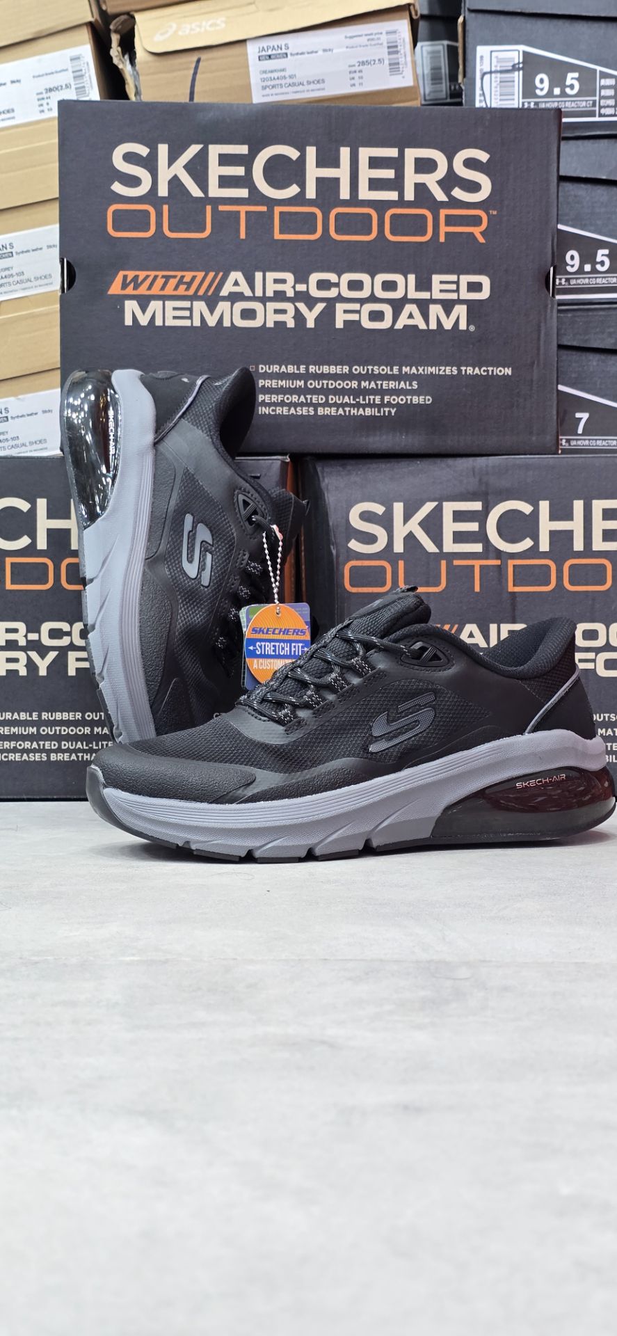 کتونی مردانه اسکیچرز کپسولی اوتودور ۲۰۲۶ مسترکوالیتی بالاترین درجه Skechers Outdoor Air-Cooled Memory Foam/ساخت ویتنام وارداتی/سایز ۴۰ الی ۴۵/ضمانت کیفیت کالا