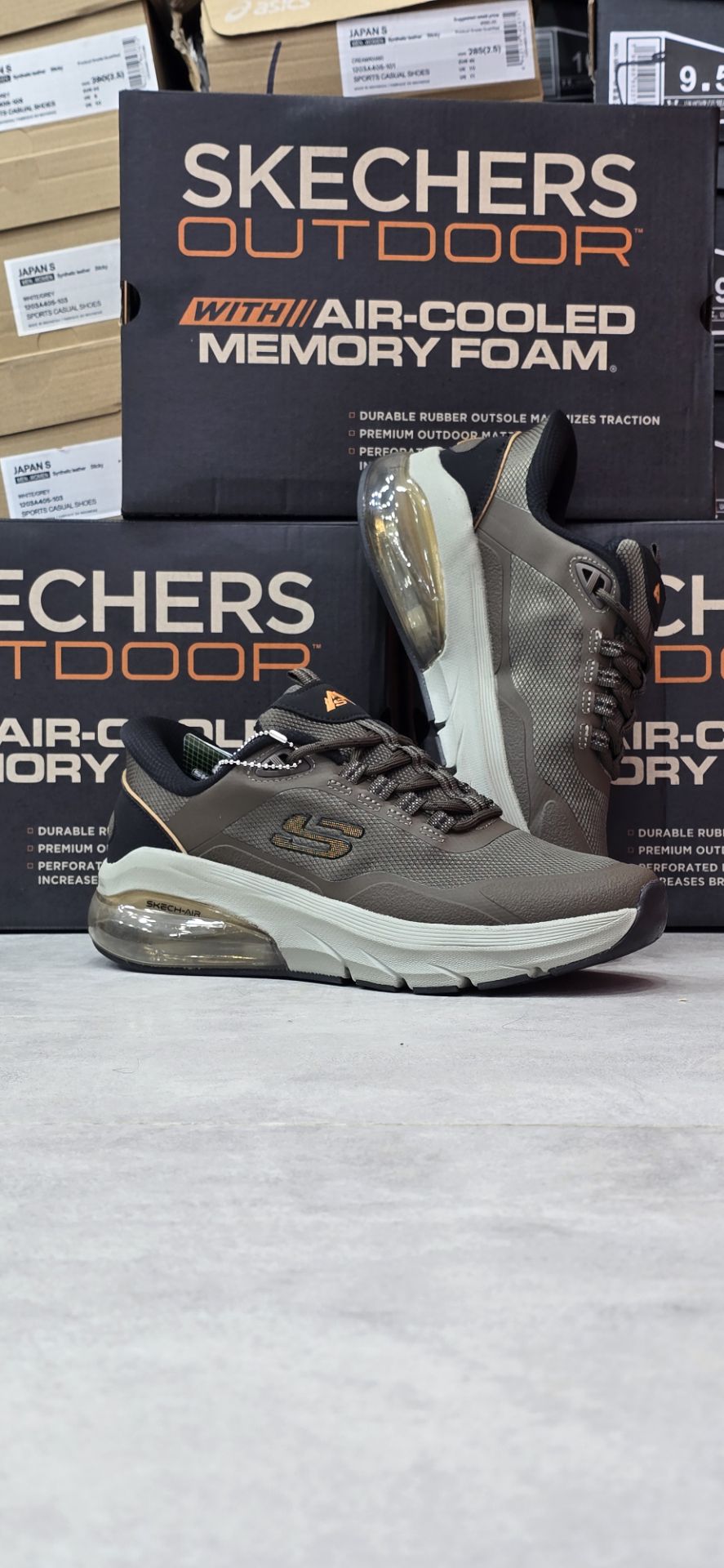 کتونی مردانه اسکیچرز کپسولی اوتودور ۲۰۲۶ مسترکوالیتی بالاترین درجه Skechers Outdoor Air-Cooled Memory Foam/ساخت ویتنام وارداتی/سایز ۴۰ الی ۴۵/ضمانت کیفیت کالا