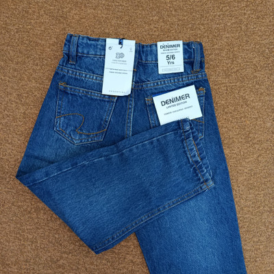 شلوار جین بچه گانه اورجینال برند دنیمر Denimerمدل نیم بگ سنگشور سایز ۴تا ۱۵ سال فروش تکی و عمده ضمانت کیفیت کالا