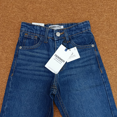شلوار جین بچه گانه اورجینال برند دنیمر Denimerمدل نیم بگ سنگشور سایز ۴تا ۱۵ سال فروش تکی و عمده ضمانت کیفیت کالا