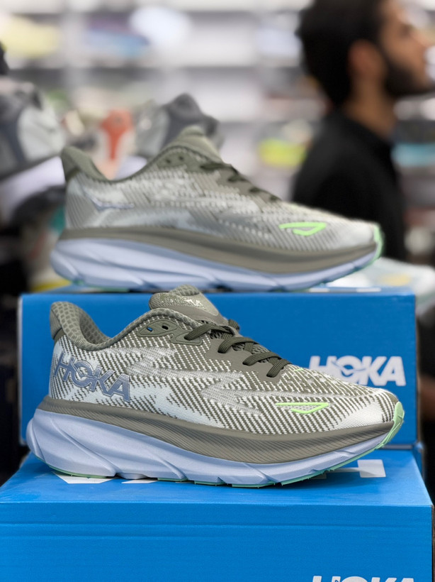 کتونی هوکا کلیفتون 9 مسترکوالیتی درجه ۱/Hoka Clifton 9/ساخت ویتنام وارداتی/سایز 40الی ۴۵/فروش تکی و عمده ضمانت کیفیت کالا