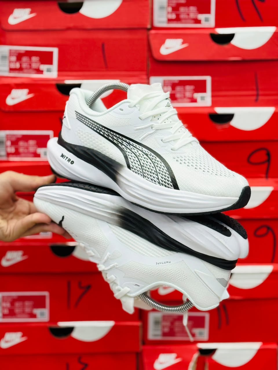 کتونی پوما نیترو Puma ForeverRun NITROساخت ویتنام وارداتی سایز۴۰ الی ۴۵ فروش تکی و عمده ضمانت کیفیت کالا