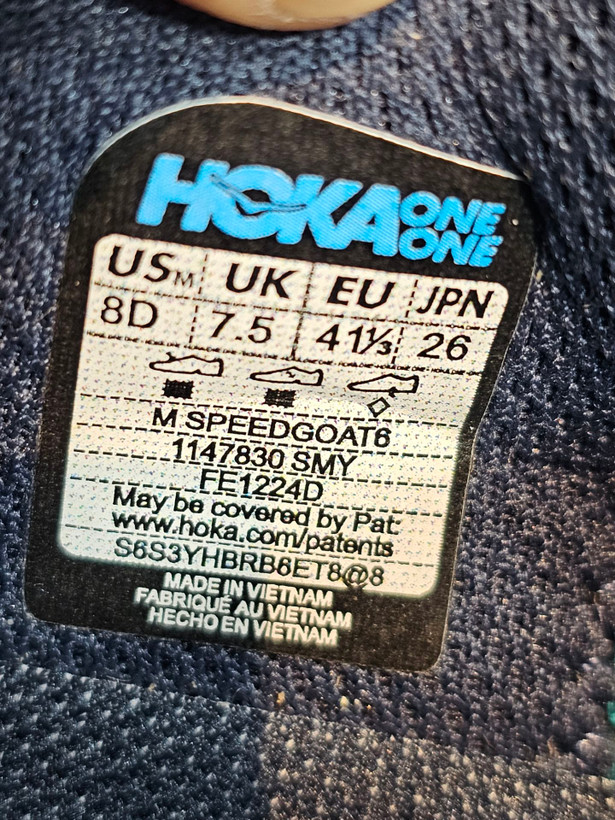 کتونی هوکا اسپید گوت ۶ مسترکوالیتیHoka speedgoat ۶ ساخت ویتنام وارداتی سایز ۴۰ الی ۴۵فروش تکی و عمده ضمانت کیفیت کالا