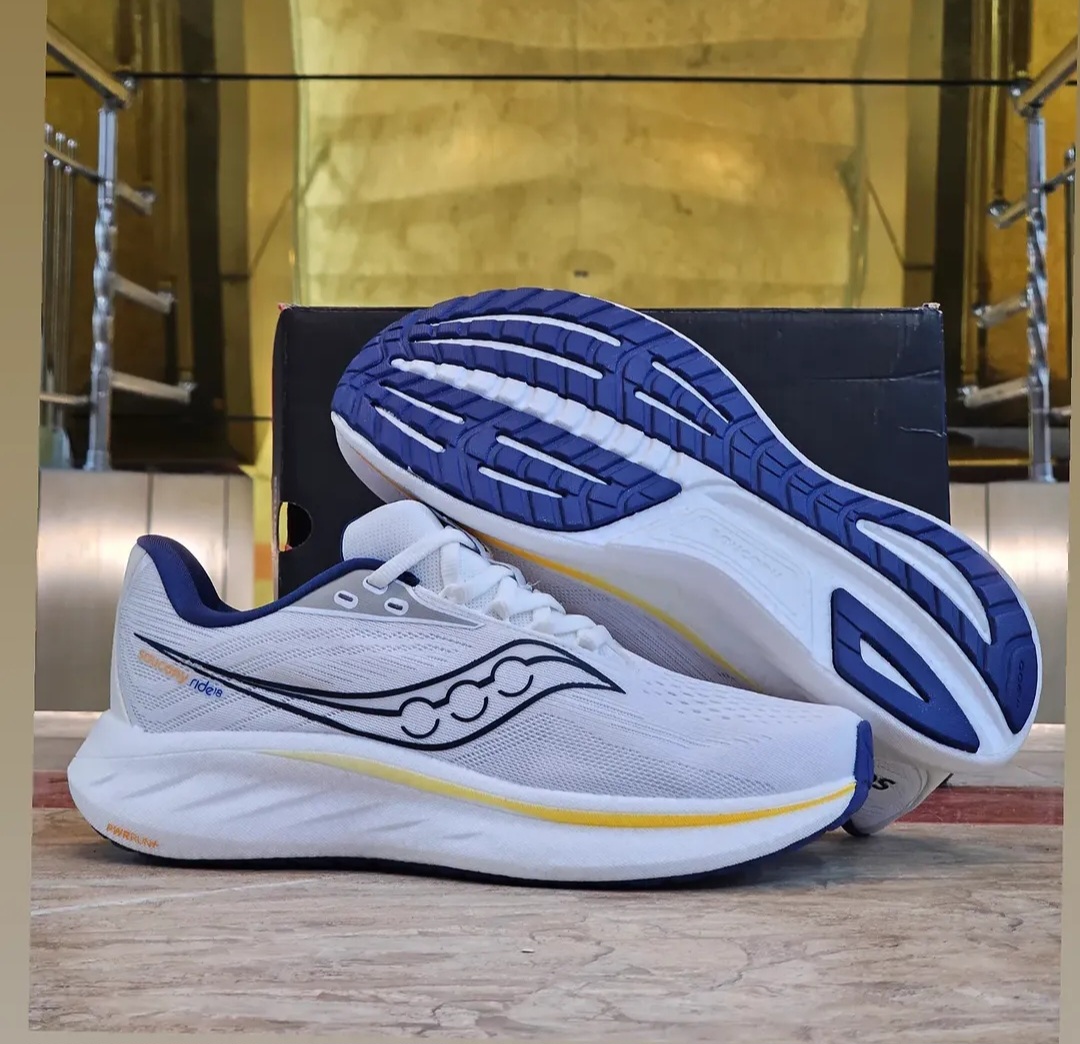 خرید کتونی مردانه ساکونی راید ۱۸ Saucony Ride 18ساخت ویتنام وارداتی ضمانت کیفیت کالا فروش تکی و عمده