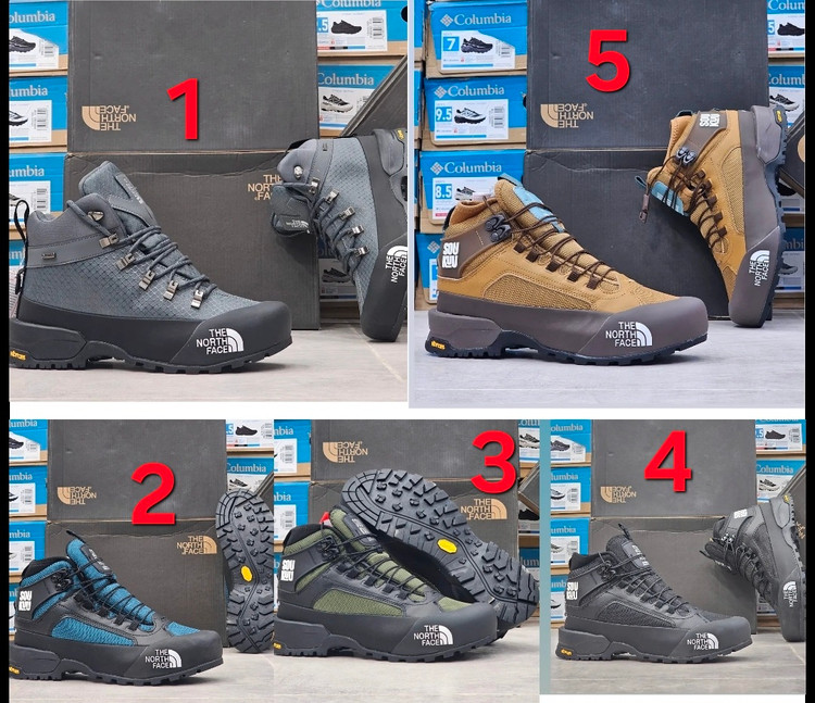 نورث فیس کوهنوردی و طبیعت گردی The North Face SOUKUUسایز ۴۰ الی ۴۵ضد آب و رویه گورتکس زیره ویبرام ضمانت کیفیت کالا فروش تکی و عمده
