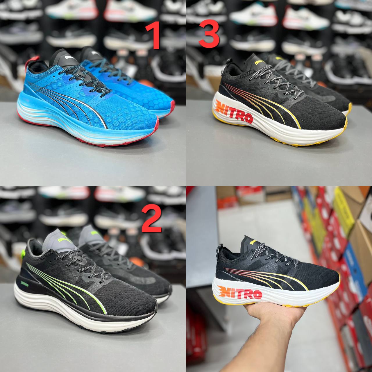 کتونی رانینگ و پیاده رویی پوما نیترو Puma ForeverRun NITROساخت ویتنام وارداتی سایز۴۰ الی ۴۵ فروش تکی و عمده ضمانت کیفیت کالا