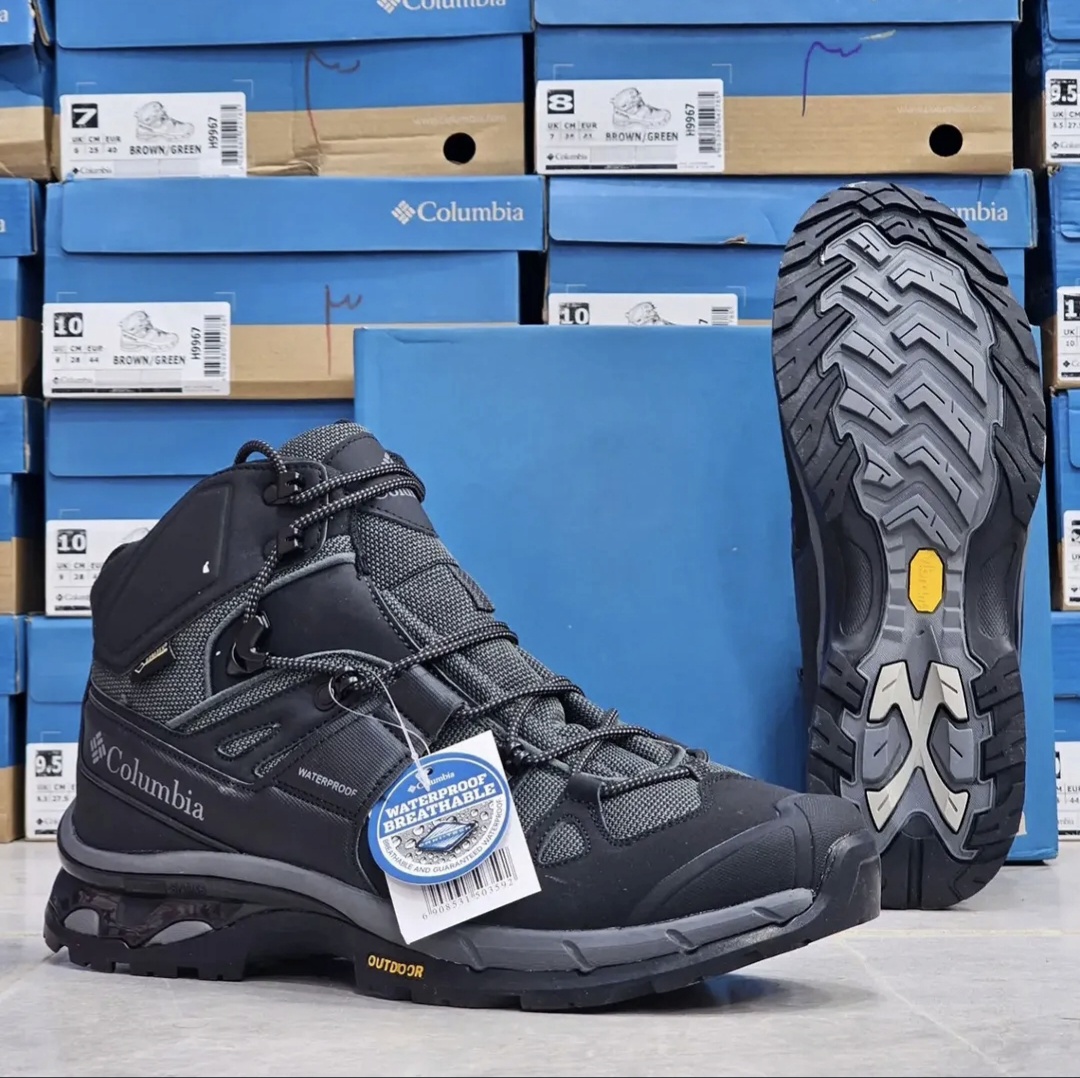 کلمبیا کوهنوردی ضدآب | Columbia Gore-Tex Waterproof ساخت ویتنام زیره ویبرام گورتکس سایز۴۰ الی ۴۵ فروش تکی و عمده ضمانت کیفیت کالا