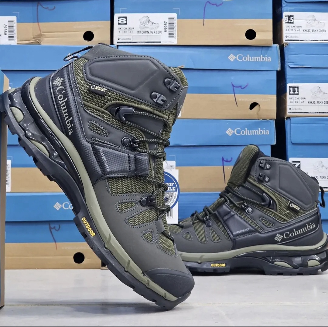 کلمبیا کوهنوردی ضدآب | Columbia Gore-Tex Waterproof ساخت ویتنام زیره ویبرام گورتکس سایز۴۰ الی ۴۵ فروش تکی و عمده ضمانت کیفیت کالا