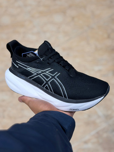 کفش اسیکس ژل نیمباس ۲۵ مسترکوالیتی Asics Gel Nimbus 25ساخت وارداتی ویتنام سایز ۴۰ تا ۴۵پایین ترین قیمت در ایران ضمانت کیفیت کالا