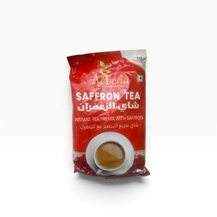 چای کرک با طعم زعفران اصلی یک کیلویی AM Cha اورجینال فروش تکی و عمده