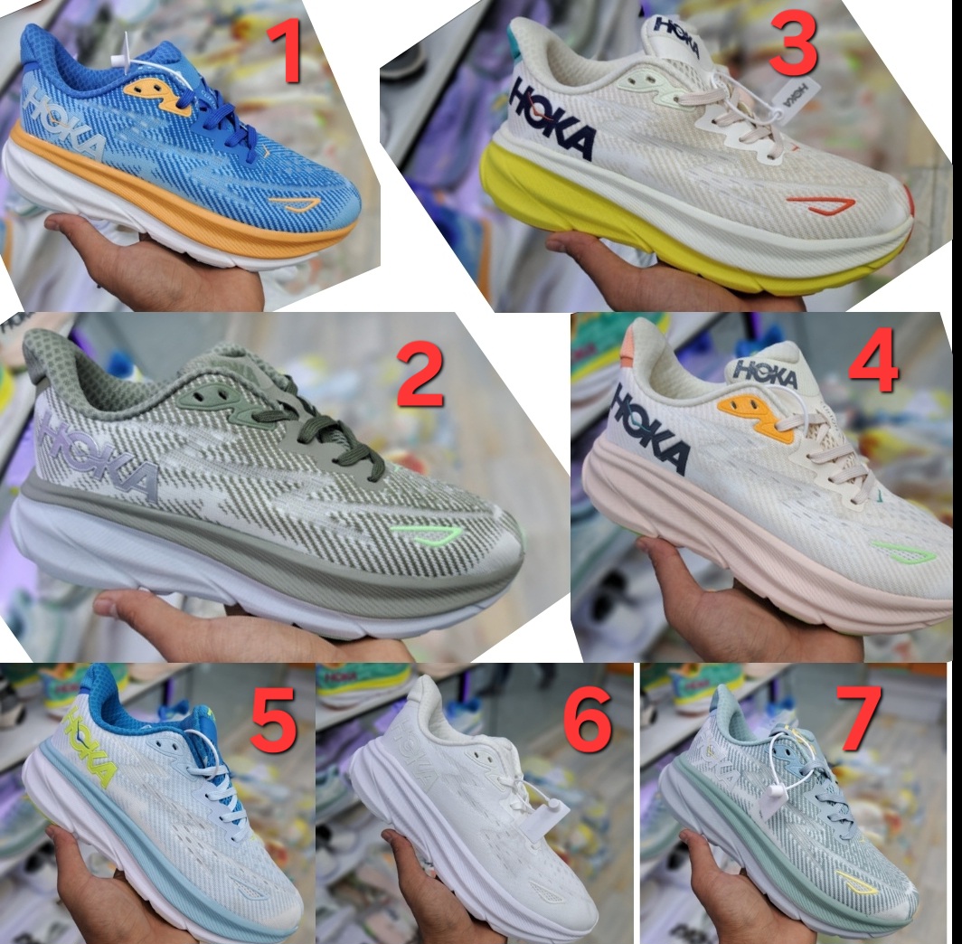 کتونی مردانه رانینگ و پیاده رویی هوکا کلیفتون ۹مسترکوالیتی Hoka Clifton 9ساخت ویتنام وارداتی سایز 40الی ۴۵فروش تکی و عمده ضمانت کیفیت کالا