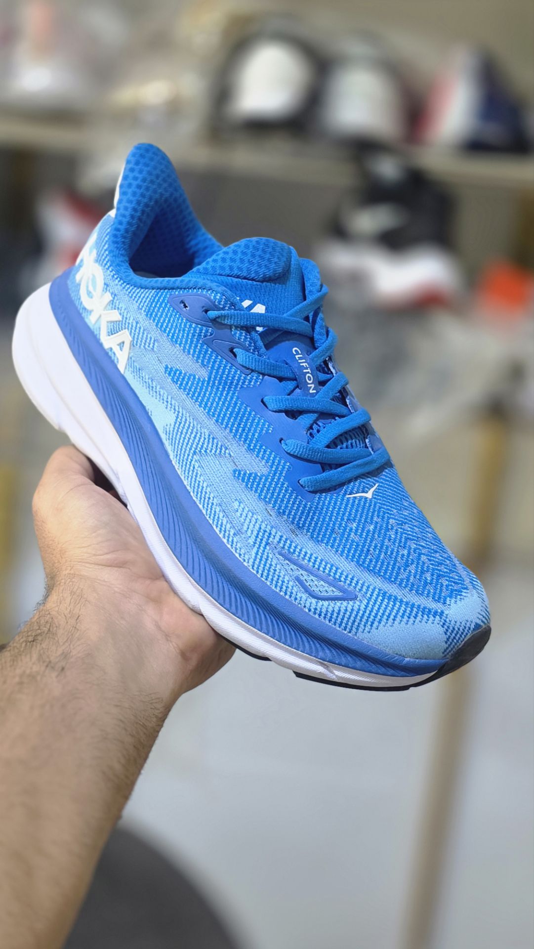کتونی هوکا کلیفتون 9 مسترکوالیتی درجه ۱/Hoka Clifton 9/ساخت ویتنام وارداتی/سایز 4۰/فروش تکی و عمده ضمانت کیفیت کالا