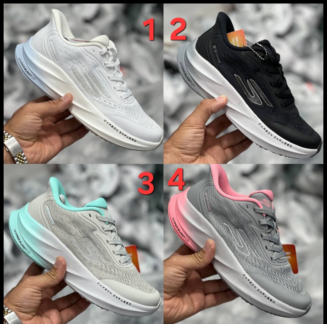 کتونی وارداتی اسکیچرز هایپر برست کربن مسترکوالیتیSkechers Hyper Burst Carbonساخت ویتنام وارداتی سایز۳۷ الی ۴۰ مخصوص پیاده رویی و روزمره فوق العاده نرم و سبک و راحت فروش تکی و عمده ضمانت کیفیت کالا