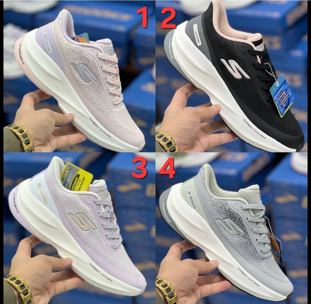 کتونی وارداتی اسکیچرز هایپر برست کربن مسترکوالیتیSkechers Hyper Burst Carbonساخت ویتنام وارداتی سایز۳۷ الی ۴۰ مخصوص پیاده رویی و روزمره فوق العاده نرم و سبک و راحت فروش تکی و عمده ضمانت کیفیت کالا